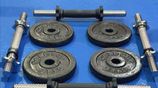 New Dumbbell 20Kg Set Weight Plate Home Gym 10/12/16/20/30/40/50Kg