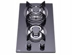 New Euro (Turkey) 2 Burner Gas Cooker Hob - Tempered Glass