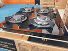 New EUROMAX 4-Burner Tempered Glass Gas Cooker