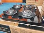 New EUROMAX (TURKEY) 4-Burner Tempered Glass Gas Cooker Hob