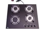 New Evvoli (Italy) Gas Cooker Hob 4 Burner Tempered + Electric Ignition