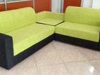 new fabric L sofa set