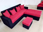 New Fabric Sofa Set with Stool