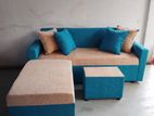 New Fabric Sofa Set With stool pillow
