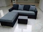 New Fabric Sofa Set With Stool pillow .
