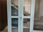New Glass Door Steel Office Cupboard 6*3 ft