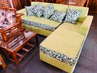 New Green L Bed Sofa Set with Stool Pillow