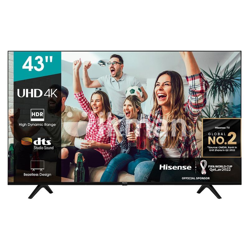 Televisor UHD de 43 Hisense 43A61K, 4K, HDMI, USB