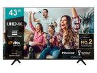 New Hisense 43" 4K Smart Android UHD TV - 43A62K