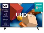 New Hisense 50 Inch UHD Smart 4K Android Tv with Bluetooth
