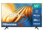 New HISENSE 55" 4K UHD Smart LED Frameless VIDAA OS TV