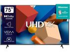 New Hisense 75'' 4K Ultra HD Smart Android Tv _ 2024