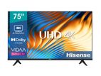 New Hisense 75″ inch 4K Smart VIDAA UHD TV - HNTV75A6K