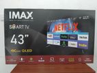 New IMAX 43 inch QLED 4K UHD HDR Smart LED Android 14 TV