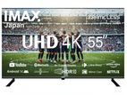 New IMAX 55 Inch Smart Android 14 Bluetooth 4K UHD HDR LED Tv