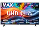 New IMAX 75" 4K Smart Bluetooth UHD HDR LED frameless TV