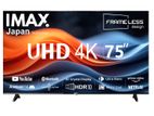 New IMAX 75 inch Smart Android 14 4K UHD HDR LED TV +Magic Remote