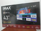 New IMAX (JAPAN) 43" Smart QLED 4K UHD HDR LED Frameless TV