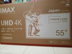 New IMAX (JAPAN) 55" 4K Smart Android 14 UHD HDR LED Frameless TV