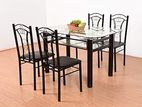 New Imported Glass Dining Table + 4 chair