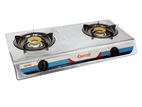 New Kawashi Gas Cooker Double Burner Stainless Steel