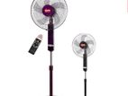 New Kundhan 2 in 1 Pedestal Stand Fan 5 Blade + Remote Control