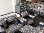 New L Fabric Sofa Set With stool pillow free .