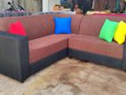 New L Shape Sofa Set with Pillows Code 83836