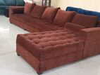 New L Sofa Corner Set Fabrics - 6011UD