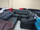 New L Sofa Set Leather Two Tone - Gh 0064
