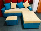 New L Sofa Set With Stool .