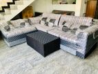 New (L) Sofa Set With Stool Pillow