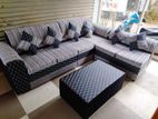 New ( L ) Sofa Set with Stool Pillow