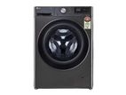 New LG 9Kg Front Load Washer and Dryer Machine (Platinum Black)