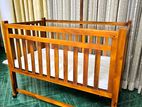 New Mahogany Foldable Baby Cot