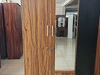 New Melamine 2 Door Cupboard Wardrobe 6*2.5 Mirror