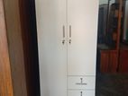 new melamine 2 door white colour cupboard wardrobe