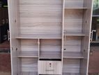 New Melamine 3 Door 6*4 Large Cupboard Ash Colour Wardrobe