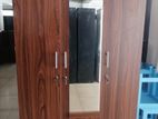 New Melamine 3 Door 6x4ft Cupboard with Mirror / Wardrobe