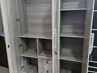 New Melamine 3 Door Ash / Black White Colour Cupboard Wardrobe