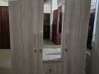New Melamine 3 Door Ash Colour Cupboard 6*4 Wardrobe