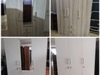 new melamine 3 door ash / white colour cupboard 6*4 wardrobe