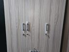 new melamine 3 door ash white colour cupboard wardrobe