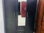 new melamine 3 door black coloure cupboard large wardrobe