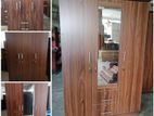 new melamine 3 door cupboard 6*4 ft wardrobe