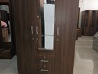 new melamine 3 door cupboard 6*4 ft wardrobe