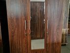 New Melamine 3 Door Cupboard Large Wardrobe 6*4 Mirror