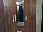 New Melamine 3 Door Cupboard Mirror 6*4ft Wardrobe