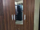 New Melamine 3 Door Cupboard Mirror Large Wardrobe
