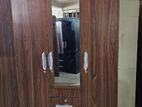 New Melamine 3 Door Cupboard Mirror Wardrobe 6*4 Ft